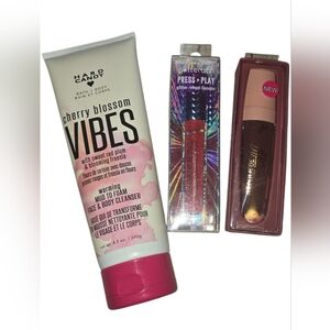 NWT Beauty Bundle-face masks/Cream Lip Color/Glitter Reveal Lipcolor HARD💜CANDY